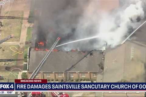 Crews battle 6-alarm fire at historic church in Dallas