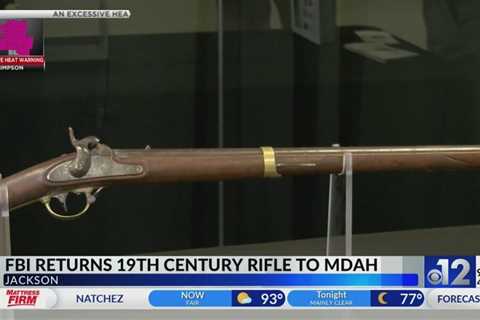 Stolen 19th century rifle returned to Mississippi Department of Archives and History