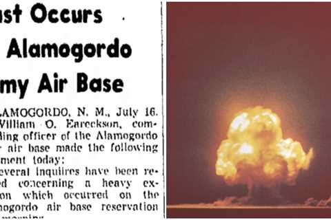 Read the statement the US military used to cover up Oppenheimer's first nuclear test, claiming it..