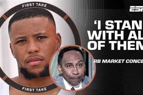 ‘It’s a PROBLEM’ - Stephen A. Smith stands with running backs | First Take