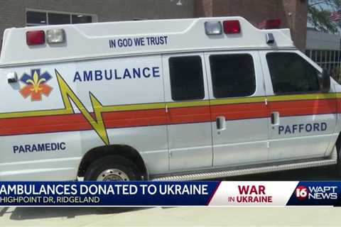 Ambulances donated to Ukraine