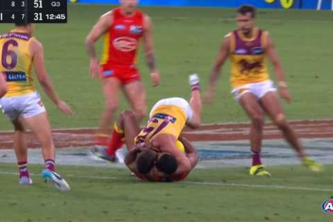 Touk Miller receives belated one-game ban for grabbing Dayne Zorko’s groin, leaving Gold Coast Suns ..