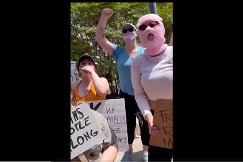 “We Know Where You F***ing Live! – Rabid Pro-Trans Protesters in Texas Assault, Threaten, and Spit..