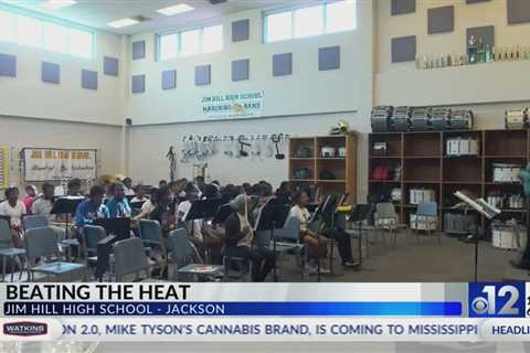 Jim Hill band practices inside due to heat