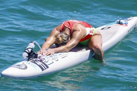 A classic paddleboard race from Catalina to Manhattan Beach becomes 32 miles of torture