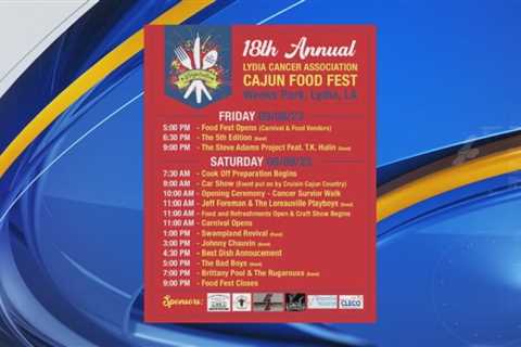 18th Annual Lydia Cancer Assoc. Cajun Food Fest happens this weekend