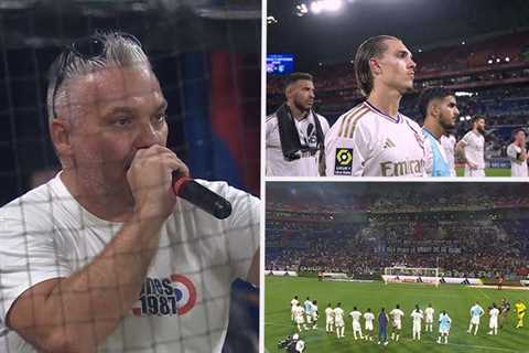 VIDEO; Angry Lyon ultras hammer players in microphone rant on pitch after PSG trashing -E360hubs