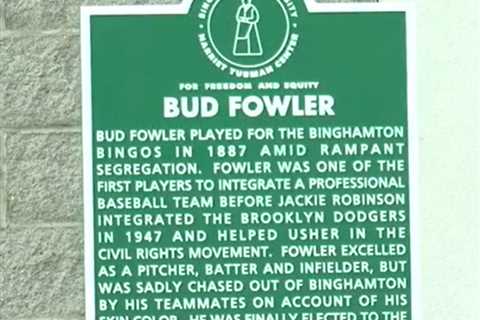 Bud Fowler Freedom Trail Marker