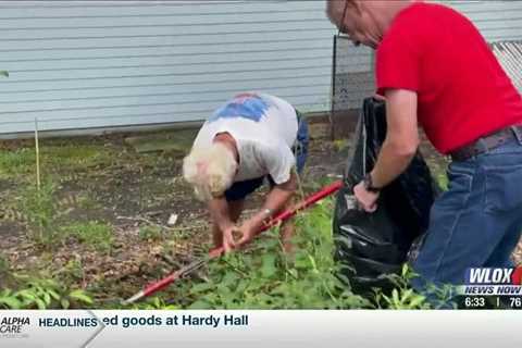 Rotary Club of Moss Points helps preserve and protect vegetation at Sawmill Landing Park