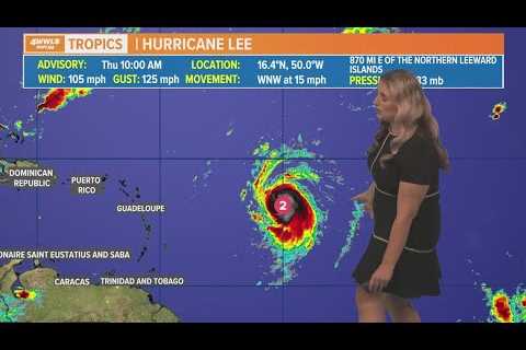 Thursday noon Hurricane Lee update: Storm will slow down, become major hurricane