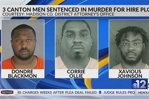 Three Canton men sentenced in murder for hire plot