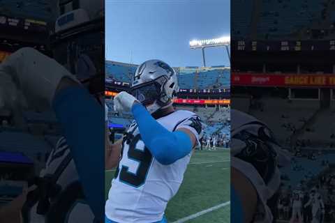 WRs with the vibes 🕺 #panthers #nfl #mondaynightfootball