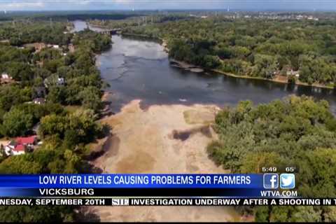 Farmers having to deal with low river levels