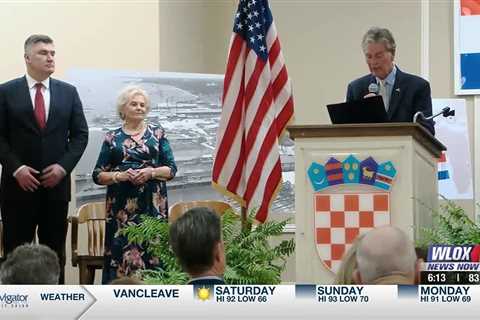 Croatian-Americans of Gulf Coast welcome President of Croatia at Slavonian Lodge