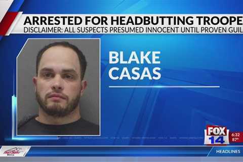 Suspect allegedly headbutts Louisiana State Trooper several times during traffic stop on LA Highway