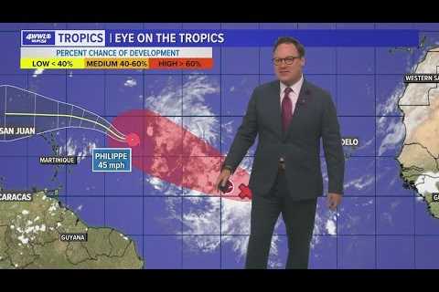 Tropical Update: Philippe expected to dissipate over the Atlantic