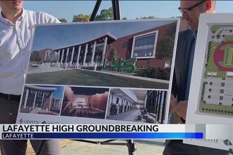 Groundbreaking ceremony for the new Lafayette High School