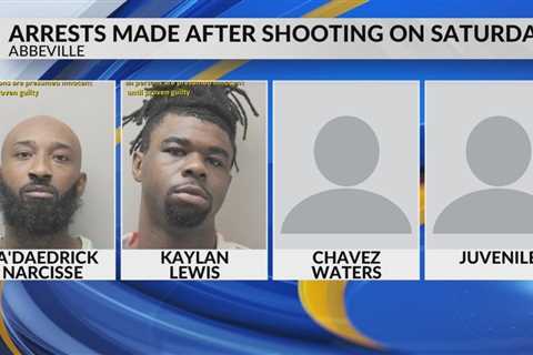 Three men and one juvenile arrested in connection to Abbeville shooting