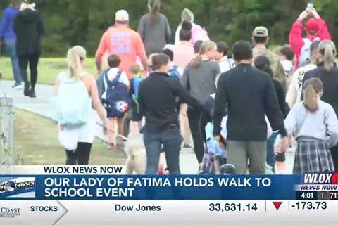 Our Lady of Fatima holds walk to school event