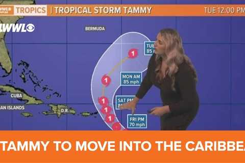 Thursday noon tropical update: Tropical Storm Tammy set to move in Carribean