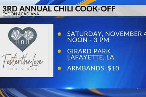 Foster the Love Louisiana is gearing up for their 3rd Annual Chili Cook-off