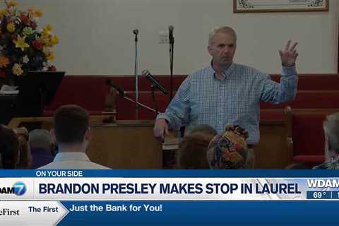 Brandon Presley makes stop in Laurel