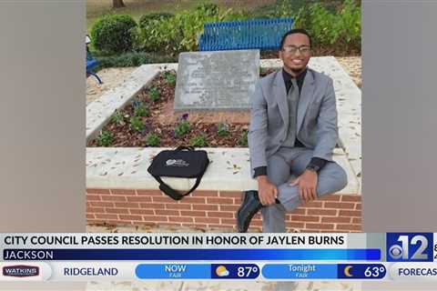 Jackson City Council honors Jaylen Burns