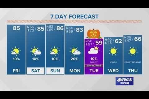 New Orleans Weather: Cold front coming for Halloween