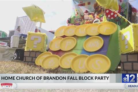 Brandon church holds fall block party