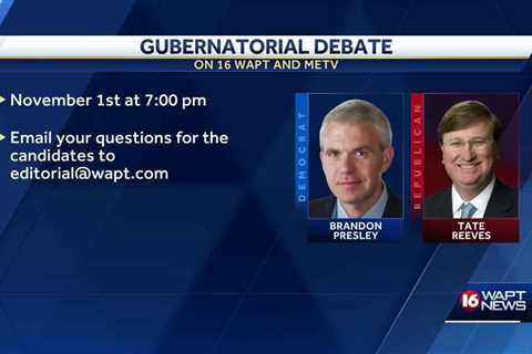 Gubernatorial debate is Wednesday