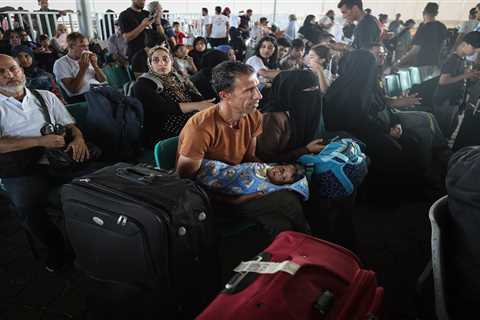 Israel-Hamas war live updates: Gaza evacuees arrive in Egypt; Israel strikes refugee camp again