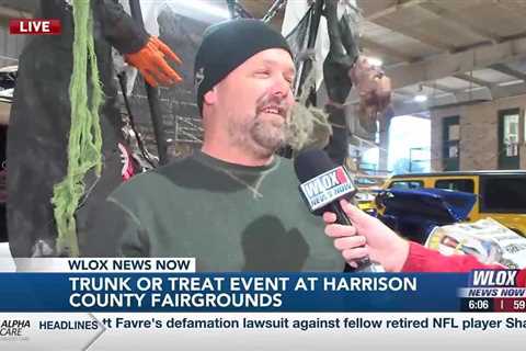 Vehicles at Harrison Co. Fairgrounds Trunk-or-Treat wow spectators