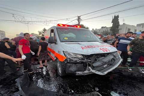 Israel strikes ambulance at Al-Shifa Hospital in Gaza City