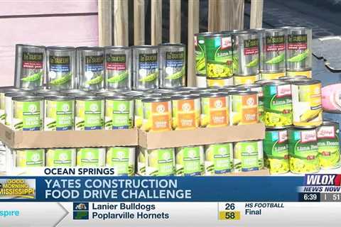 Yates Construction Food Drive Challenge getting underway