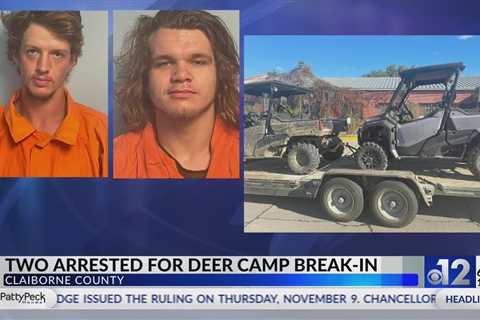 Two arrested for theft at Claiborne County deer camp