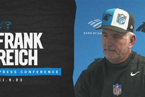 Frank Reich addresses the media