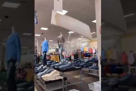 Part of ceiling at JCPenny store falls down