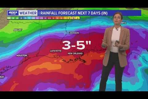 Cloudy Sunday ahead of rain Monday and Tuesday