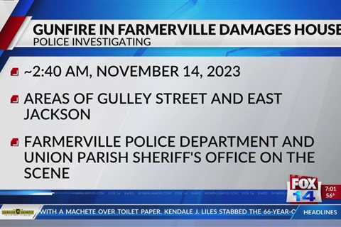 Fox 14 Your Morning News: Farmerville Police Department investigating a shooting