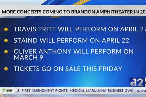 More concerts coming to Brandon Amphitheater in 2024