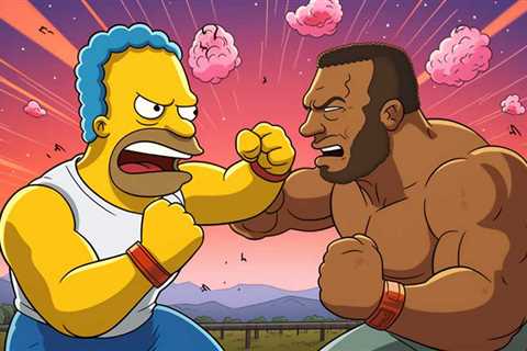 Francis Ngannou Mocks Tyson Fury with Simpsons Sketch After Epic Fight