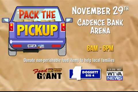 Pack the Pickup set for Nov. 29 in Tupelo