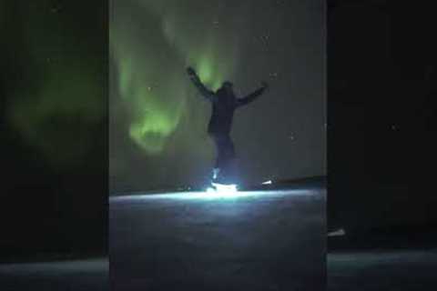 Skaters In Iceland Shredding Under The Northern Lights