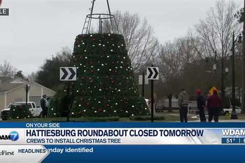 Hattiesburg roundabout closed Tuesday