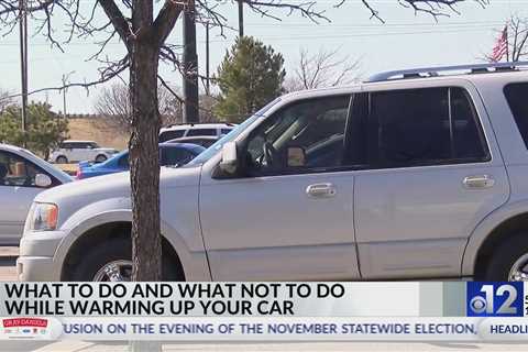 What not to do while warming up your car