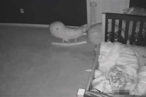 Parents convinced their baby can talk to GHOSTS as eerie footage shows tot laughing and shouting..