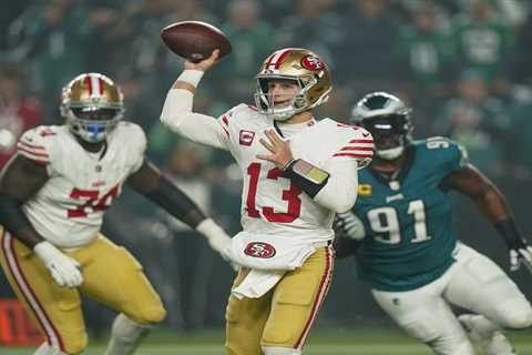 Brock Purdy throws 4 TDs as 49ers thump Eagles 42-19