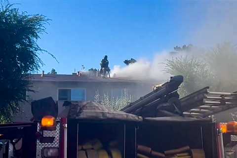 Santa Rosa firefighters respond to blaze at three-story apartment complex