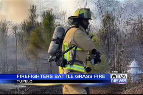 Firefighters responded to grass fire in Tupelo