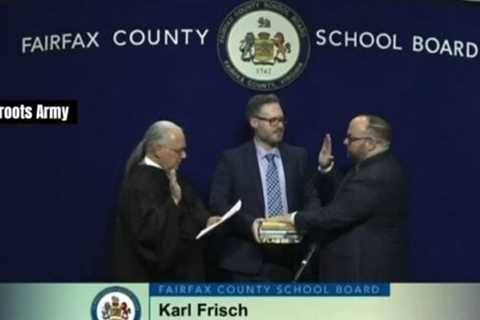 WATCH: Virginia School Board Member Sworn In on Stack of Five Controversial LGBTQ Books Instead of..